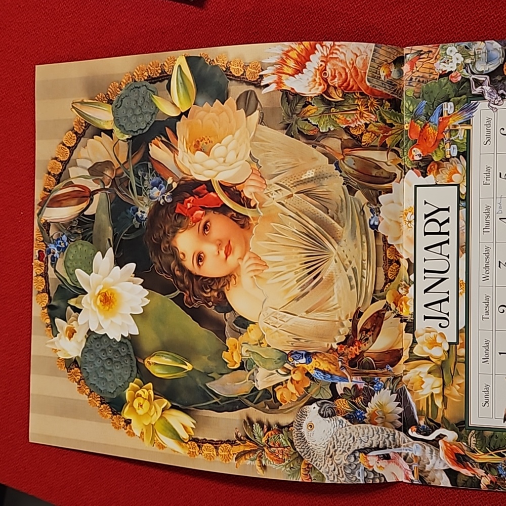 Cynthia Hart's Victoriana 2001 calendar UNOPENED cards scrapbooking decoupage - Picture 8 of 16